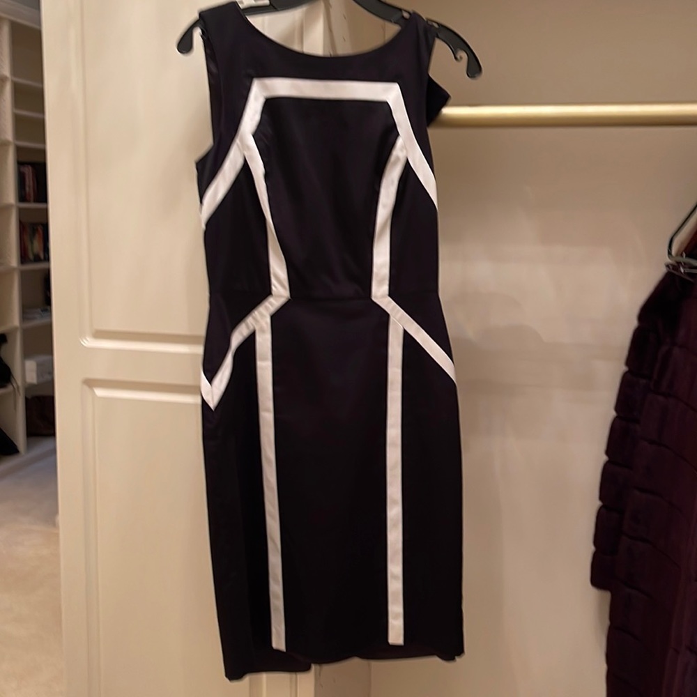 WHBM absolutely stunning dress.  In black with white.  Sz2